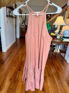 Rebecca Taylor Sleeveless Tiered Maxi Dress - Dusty Rose